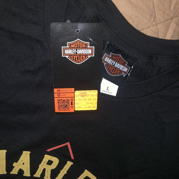 Harley Davidson Shirt Final Turn Thrill of the Ride T-Shirt L Blk NWT - Picture 3 of 6